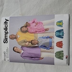 Simplicity Unisex Top Sized For Children, Teens, And Adult's Pattern